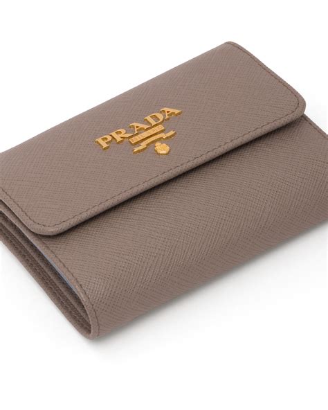 prada patent leather wallet|small saffiano leather wallet Prada.